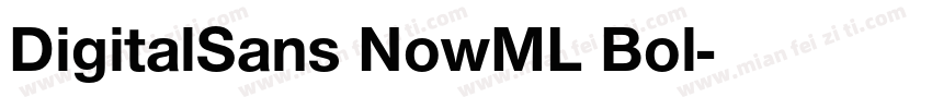 DigitalSans NowML Bol字体转换